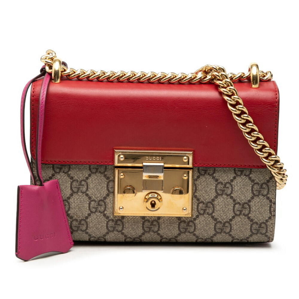 GUCCI Authentic Cream Leather Shoulder Bag